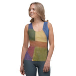 Muted Rainbow Sleeveless Tank Top